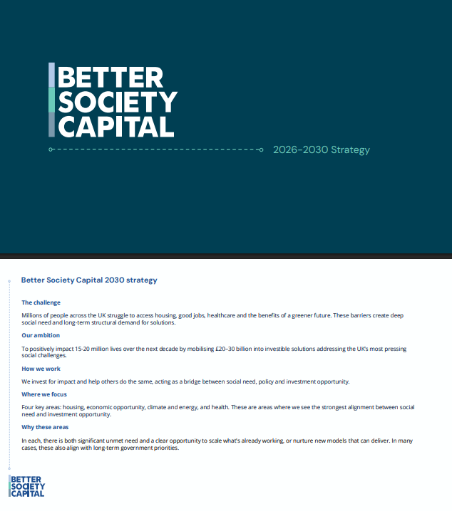 Better Society Capital 2030 strategy 발표